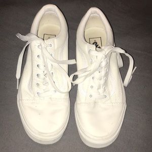 Old Skool White Vans